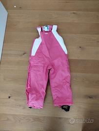 pantaloni sci bimba wed'ze dechatlon rosa 3 anni