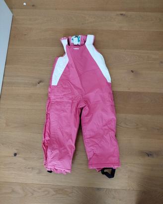 pantaloni sci bimba wed'ze dechatlon rosa 3 anni