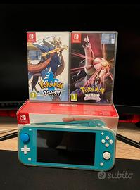 Nintendo switch + Pokémon spada + Pokémon perla