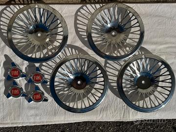 Fiat 500 - set di copricerchi a raggi