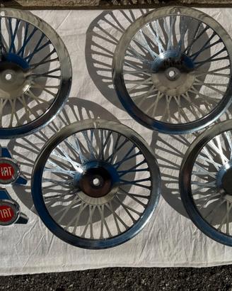 Fiat 500 - set di copricerchi a raggi