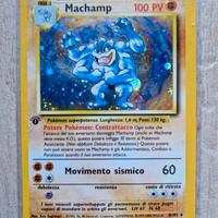 Carta Pokemon Machamp prima edizione
