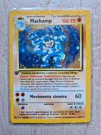 Carta Pokemon Machamp prima edizione
