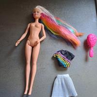 Barbie capelli arcobaleno 
