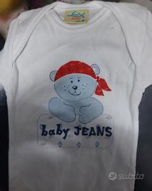 body e magliette da 2 a 12 mesi 