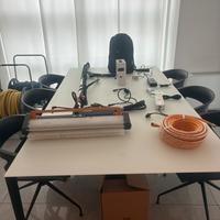 Spazzola elettrica lava pannelli fotovoltaici