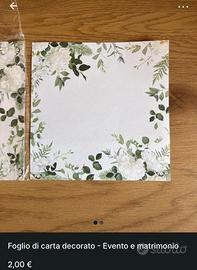 fogli di carta decorato matrimonio eventi