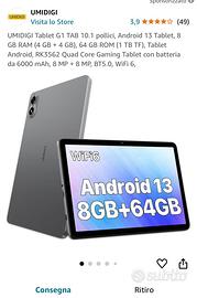 UMIDIGI Tablet G1 TAB 10.1 pollici, Android 13