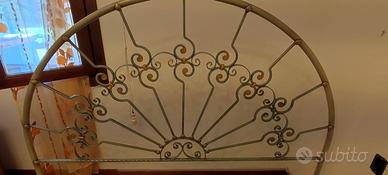 Letto in ferro battuto completo di rete ortopedica