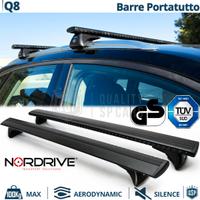 Barre Portapacchi per Audi Q8 in Alluminio Nero