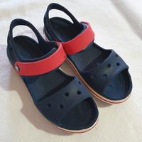 Sandalo crocs bimbo/a n. 32 blu e rosso.