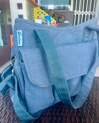 Borsa neonato grigio mélange
