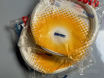 2 Conf. Piatti Plastica Microonde Nuovi D220