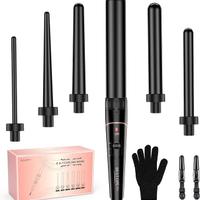 Set ferro arricciacapelli con diversi accessori -