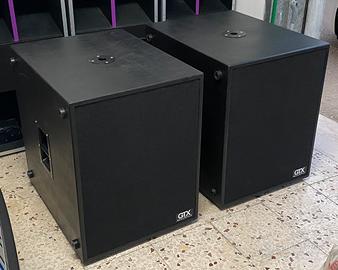 Coppia subwoofer passivi reflex, 18 pollici 800w