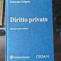 Testo Universitario di Diritto privato. Galgano.