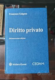 Testo Universitario di Diritto privato. Galgano.