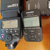 Canon 580 EX II con set di trigger