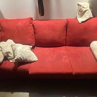 Divano letto mattimoniale rosso