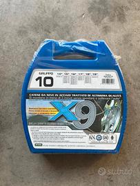 Catene da neve CORA X9 Gruppo 10 (9mm) - NUOVE