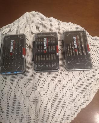 Set Punte Parkside legno/metallo/inserti Mai usati