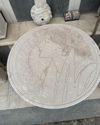 Base tavolo in pietra da giardino