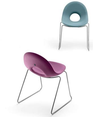 Sedia a slitta Lyxo design Candy