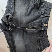 Pantaloncino nero jeans