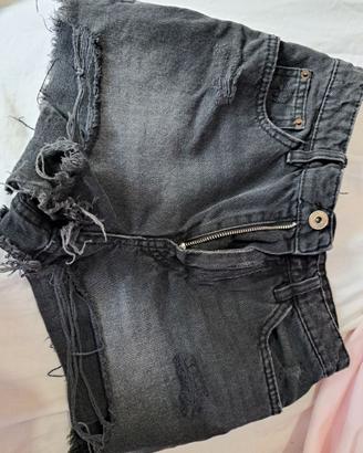 Pantaloncino nero jeans