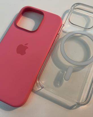 iphone 15 pro cover magsafe  rosa originale