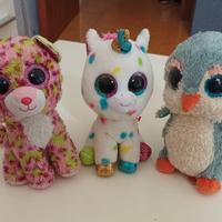 TRIO DI PELUCHE marca TY “BEANIE BOOS” 