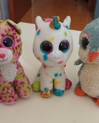 TRIO DI PELUCHE marca TY “BEANIE BOOS” 
