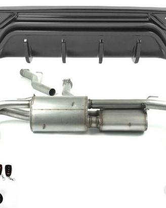 SOTTO PARAURTI con SCARICO INOX ALFA ROMEO STELVIO