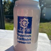Boccale birra ceramica augustiner