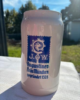 Boccale birra ceramica augustiner