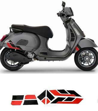 adesivi COMPATIBILI vespa gts 310 rosso e nero