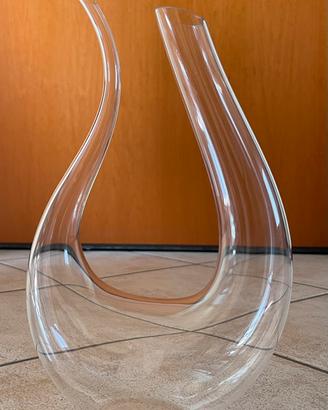 Elegante decanter in  cristallo h 33 cm