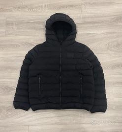 EA7 Emporio Armani piumino nero con cappuccio