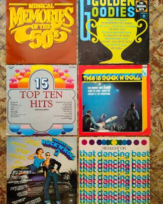 Lotto 6 LP Compilation Rock & Roll Anni '50 '60
