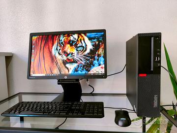 POSTAZIONE COMPLETA PC + MONITOR +TASTIERA E MOUSE