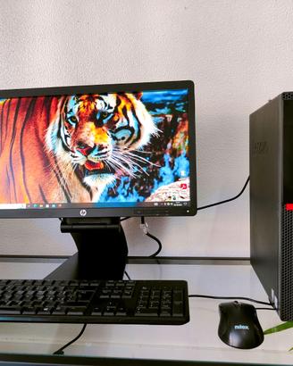 POSTAZIONE COMPLETA PC + MONITOR +TASTIERA E MOUSE