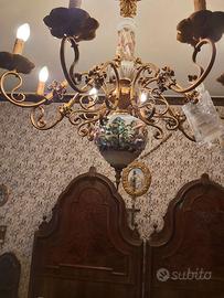 lampadario antico 800 veneziano