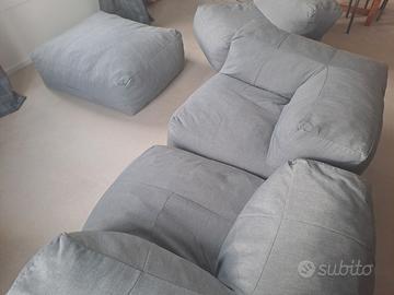 Divano Baku 3 posti con pouf