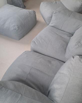 Divano Baku 3 posti con pouf