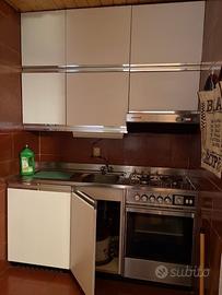 Mini cucina lineare 164 cm con elettrodomestici