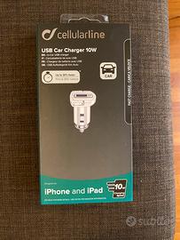 USB caricatore auto 10w