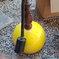 lampadario vintage giallo