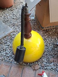 lampadario vintage giallo