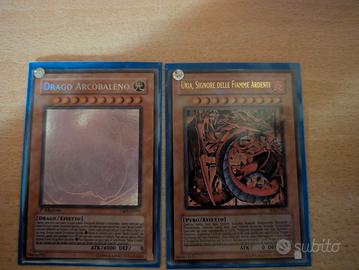 coppia di carte Yu gi oh molto rare 