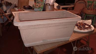Fioriera rettangolare 50x25x22 e vari, sottovaso